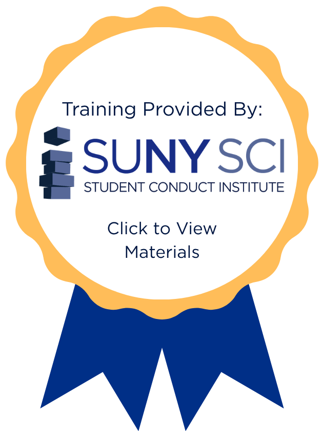 Click to view SUNY SCI Title IX Training Materials.﻿