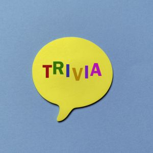 TRIVIA in speech bubble