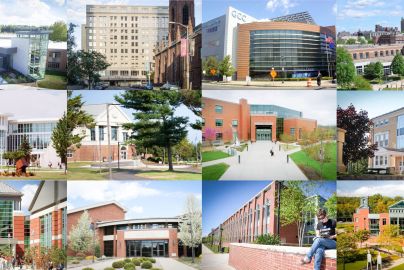 collage of CT State campus buildings
