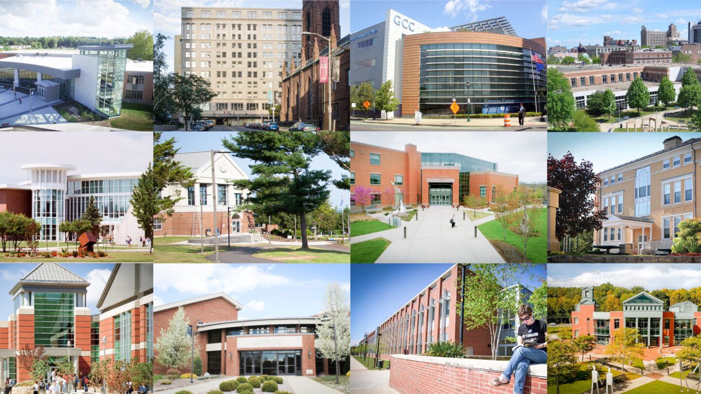 Collage of CT State campuses