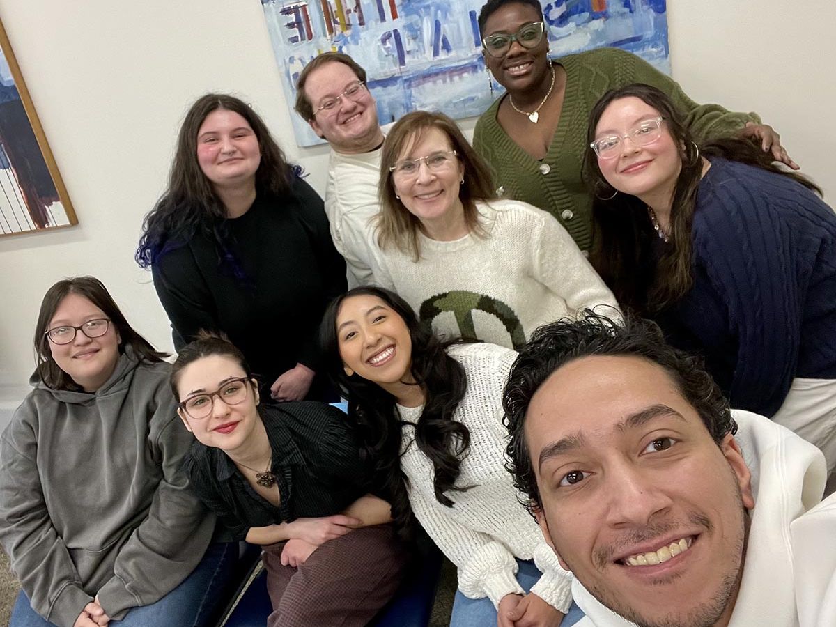 From left to right: Front Row: Katherine (Kat) Beltran, Isabelle (Bella) Musto, Sheyla Mendez, Jamison Hoover, Kristen Carley, Leandre (Leah) Camacho, Youssef Saudi (in the front) and Katherine (Kat) Beltran.