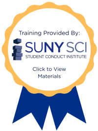 Click to view SUNY SCI Title IX Training Materials.﻿
