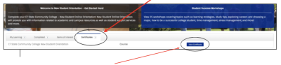 screenshot showing where certificate tabs are
