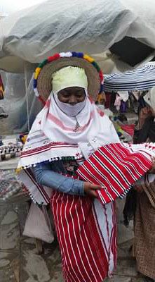 woman dressed in traditional garb